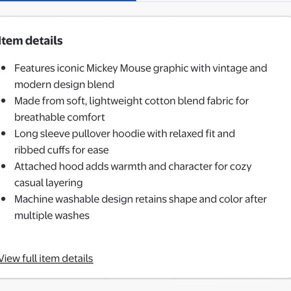 NWTS Disney Mickey & Minnie Character Graphic Hoodie - Cream - Picture 15 of 16